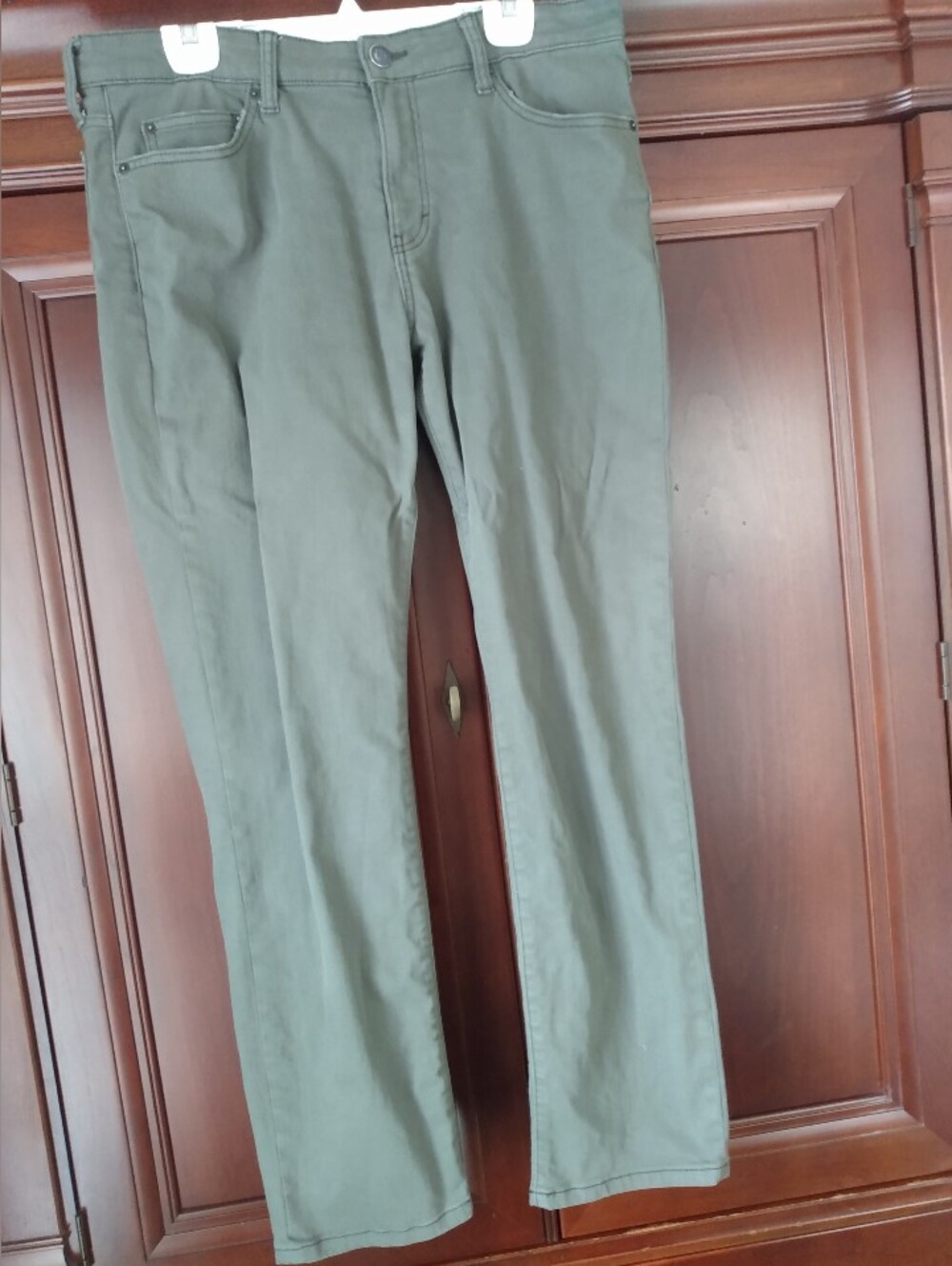 George Forest Green Denim Straight Leg Jeans 36X32